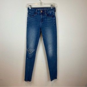 American Eagle 360 Ne(x)t Level Stretch Hi-Rise Jeggings Size 2